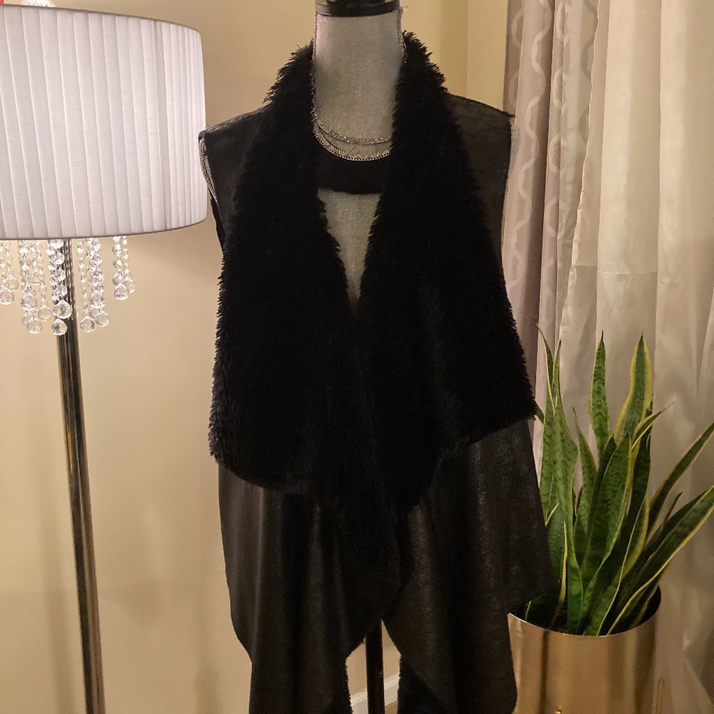 Faux Leather Vest